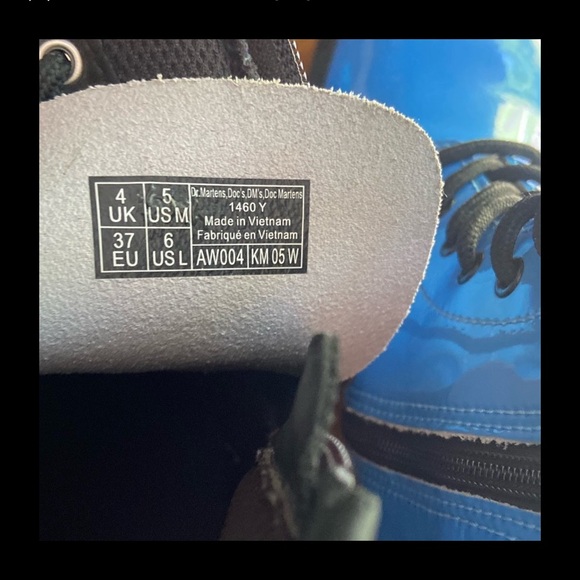Doc, Dr. Martens 1460Y Sky Blue boots. Size 5 men’s, 6 ladies, EU 37. - Picture 2 of 7